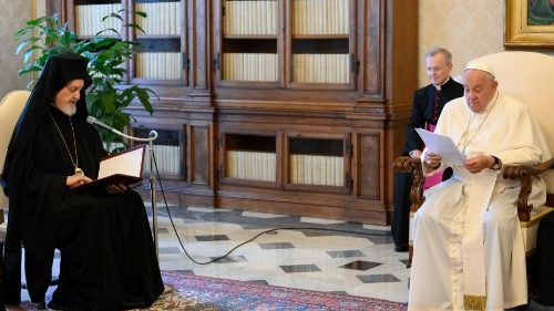 Pope Francis with the Delegation of the Ecumenical Patriarchate