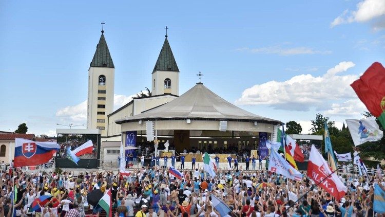 Una precedente edizione del Festival dei Giovani a Medjugorje