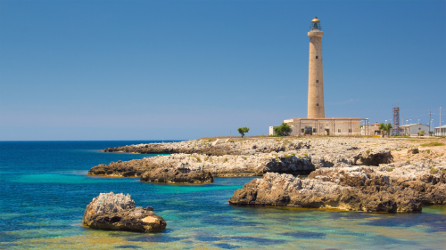 Il faro sull'isola di Favignana